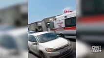 TEM'de zincirleme kaza: Trafik tek şeritten sağlanıyor