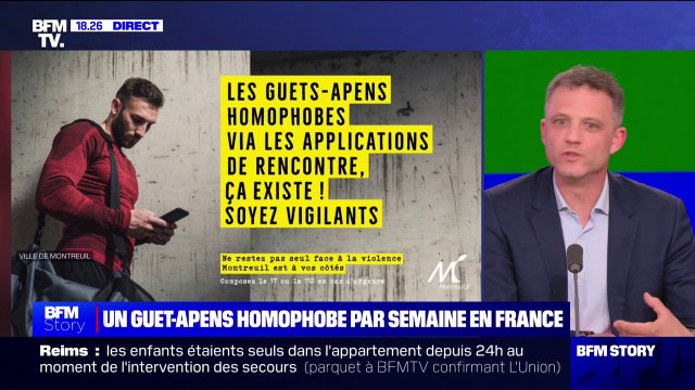 Campagne de prévention contre les guets-apens homophobes: pour l'adjoint au maire de Montreuil, Luc Di Gallo (Génération.s), le but , c'est d'être sur ses gardes