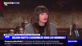 Député insoumis suspendu après avoir brandi un drapeau palestinien dans l'Hémicycle: 