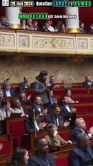#AssembléeNationale#Israël#Palestine#LFI#SébastienDelogu#DrapeauPalestinien#Mai2024