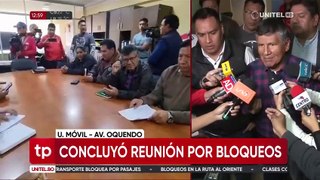 Tras reunión con el municipio, transportistas analizan levantar los bloqueos en Cochabamba