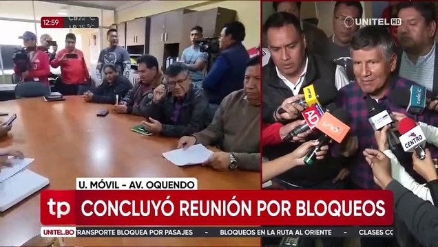 Tras reunión con el municipio, transportistas analizan levantar los bloqueos en Cochabamba