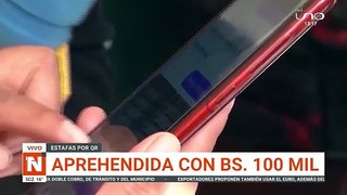 APREHENDIDA CON BS. 100 MIL