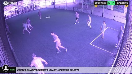 Faute de Marin de Bonet d’Oléon - SPORTING BELETTE