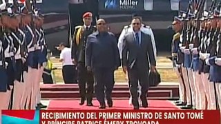 Autoridades Nacionales reciben al Primer Ministro de Santo Tomé y Príncipe Patrice Emery Trovoada