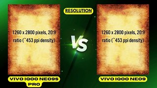 vivo iQOO Neo9s Pro vs vivo iQOO Neo9