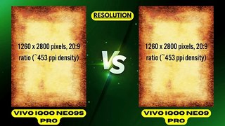 vivo iQOO Neo9s Pro vs vivo iQOO Neo9 Pro