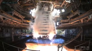 NASA Fires Up Artemis Moon Rocket S-25 Engine Test