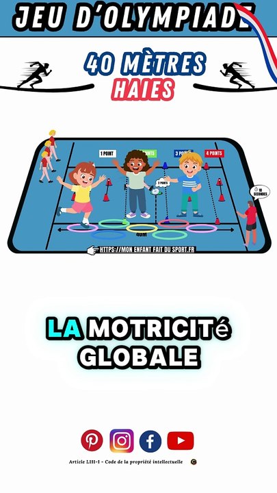 Règle du jeu 40 MÈTRES HAIES - jeux sportifs pour enfants