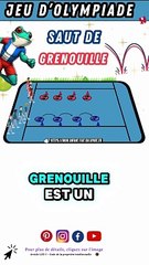 Règle du jeu LE SAUT DE GRENOUILLE  jeux sportifs pour enfants