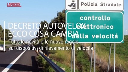 Decreto Autovelox, ecco cosa cambia: la videoscheda