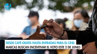 Desde café gratis hasta entradas para el cine: Marcas buscan incentivar el voto este 2 de junio