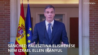 Sánchez: a palesztin állam elismerése nem Izrael ellen irányul