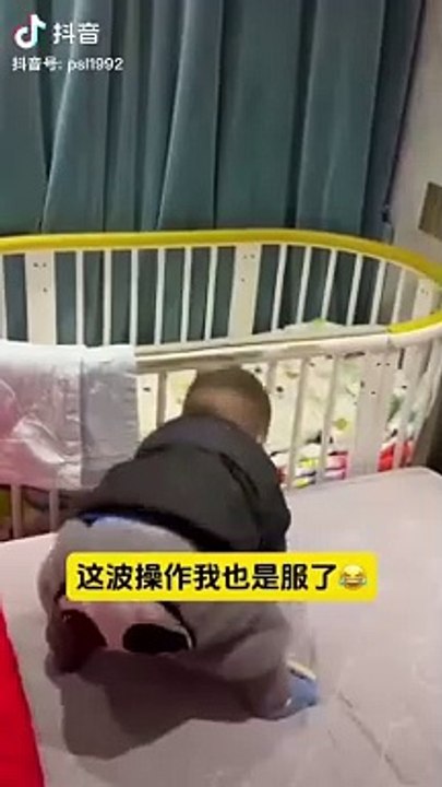 Very funny baby jump