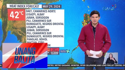 Descargar video: Ilang lugar sa bansa, muling pinaaalerto sa posibleng matinding init at alinsangan - Weather update today as of 6:02 a.m. (May 29, 2024) | Unang Balita