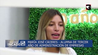 INCADE: entrevista a la alumna de Adm. de Empresas, Maria José Caceres