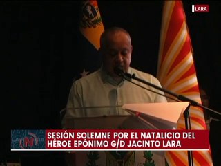 Sesión Solemne por el Natalicio del Héroe Epónimo G/D Jacinto Lara