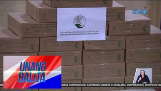 25 toneladang dates, regalo ng Saudi Arabia sa Pilipinas bilang simbolo ng pakikiisa at pagkakaibigan | Unang Balita