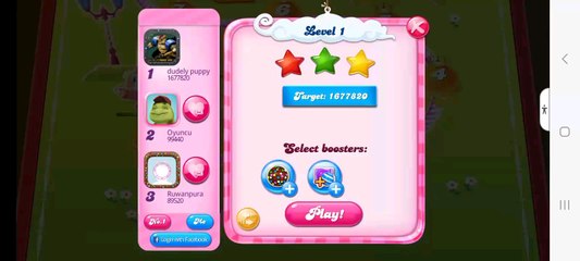 Dudley Puppy From T.U.F.F. Puppy (2010-2015) feeling angry new version Candy Crush Saga version 1.133.0.1 level 1 tripled