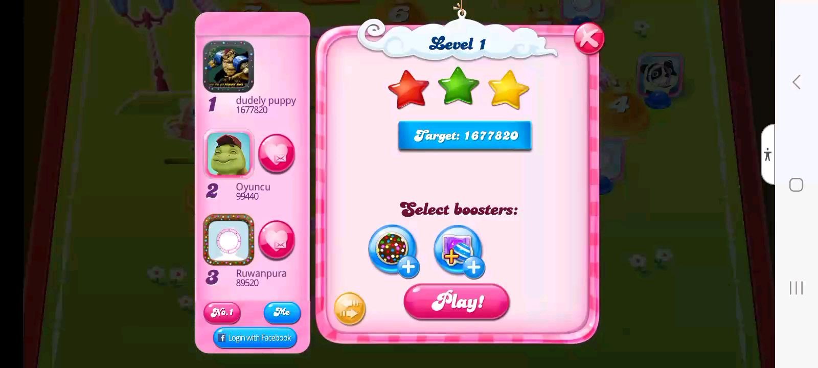 Dudley Puppy From T.U.F.F. Puppy (2010-2015) feeling angry new version Candy Crush Saga version 1.133.0.1 level 1 quadrupled