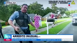 Policías de Estados Unidos detienen a un caimán