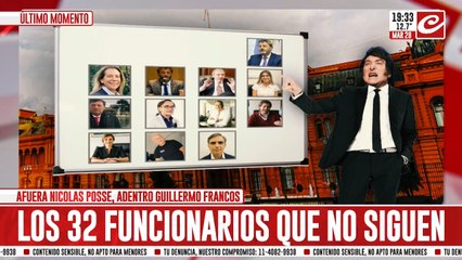 ¡Afuera! Cada vez son más los funcionarios que se alejan de Milei