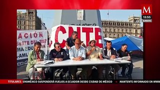 CNTE acusa a Luisa María Alcalde de condicionar los diálogos hasta retirar el plantón del Zócalo