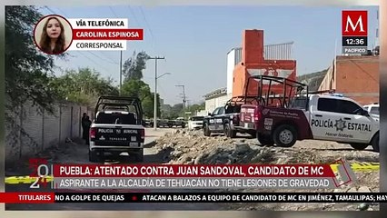 Atentan contra Juan Sandoval, candidato de MC en Tehuacán