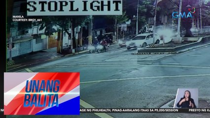 SUV, bumangga sa motorsiklo sa Barangay 461 | Unang Balita