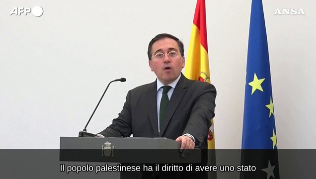 Gaza, ministro degli Esteri spagnolo: Riconoscere Stato palestinese e' un atto di giustizia