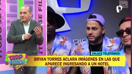 Bryan Torres aclara imágenes en las que aparece ingresando a un hotel: ¿Qué dijo?