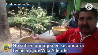 No sufren por agua en secundaria técnica 73 de Villa Allende