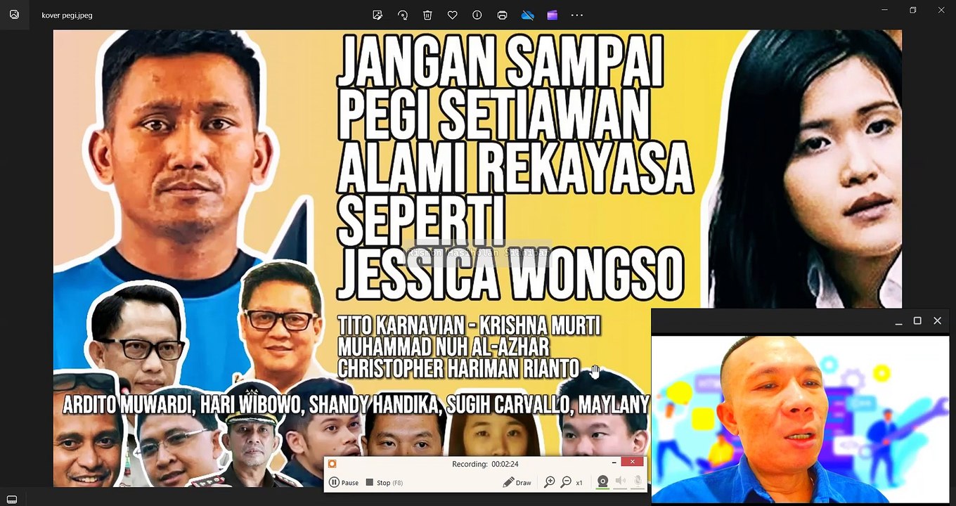 JANGAN SAMPAI PEGI SETIAWAN ALAMI REKAYASA SEPERTI JESSICA WONGSO #kopisianida #vinacirebon