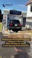 Félicitations! Une autre machine de lavage de voiture #Risense Tunnel installée en Amérique du Sud