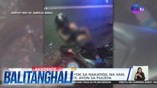 SUV, bumangga sa motorsiklo na nakahinto as traffic light | BT