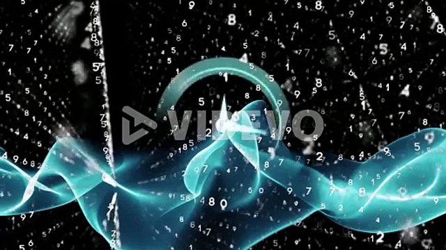 Animation of clock moving fast with networks of connections and numbers changing