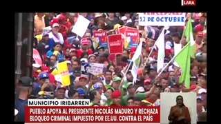 Lara | Habitantes del mcpio. Iribarren marchan en rechazo al bloqueo criminal contra Venezuela