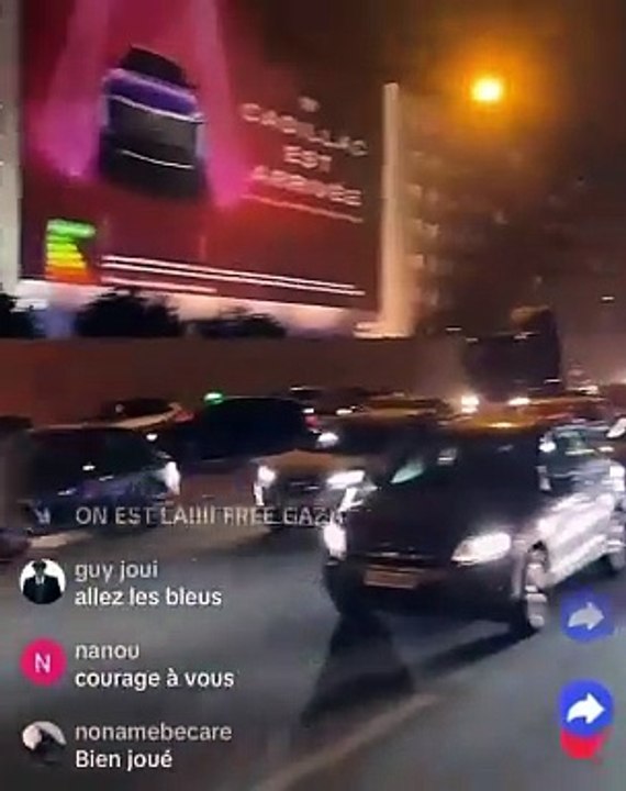 Nouveaux incidents hier soir près une manifestation pro-palestiniens avec 4 à 5.000 personnes - Les manifestants ont bloqué le périphérique parisien pendant de longues minutes
