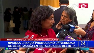 Mincul pide explicaciones por uso de instalaciones del IRTP para promocionar Universidad César Vallejo