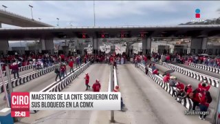 Maestros de la CNTE tomaron la caseta de la autopista México-Cuernavaca
