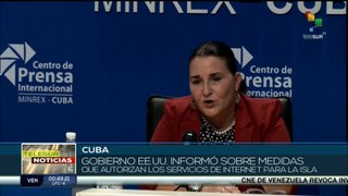 EE.UU. informó sobre medidas que autorizan los servicios de internet para Cuba