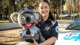 Constable Kenny Koala's new handler Emily McNaught