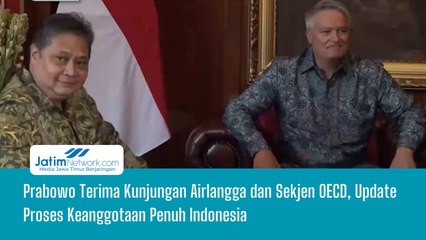 Prabowo Terima Kunjungan Airlangga dan Sekjen OECD, Update Proses Keanggotaan Penuh Indonesia