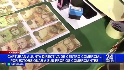 Download Video: Comas: detienen a junta directiva de centro comercial por presunta extorsión a comerciantes