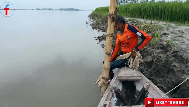 Cast Net Fishing At The River With Beautiful Natural _ Net Fishing in The Village (Part-66)