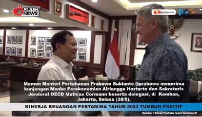 Prabowo Terima Kunjungan Airlangga dan Sekjen OECD, Bahas Keanggotaan Penuh Indonesia