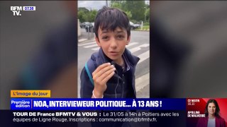 À 13 ans, Noa réalise déjà ses interviews politiques