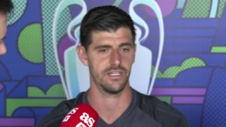 Courtois explica la unión del grupo de porteros con Kepa y Lunin