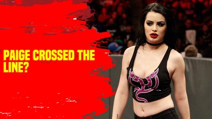 Paige crossed the line with Charlotte Flair with this