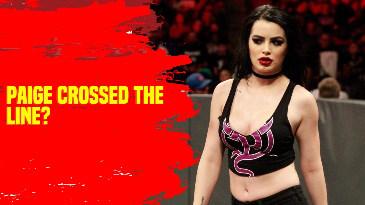 Paige crossed the line with Charlotte Flair with this
